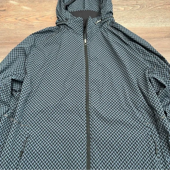 Lululemon Surge Jacket Saint James Tweed Iron Blue Black Size XL Men’s - Picture 3 of 16